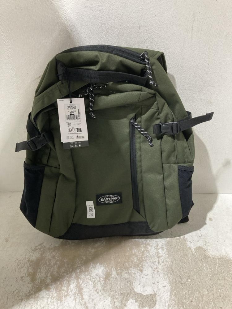 Lot 710  
            Birmingham SR107 - Parcel Delivery Only 

                
EASTPAK GREEN BACKPACK - BUILT TO RESIST
