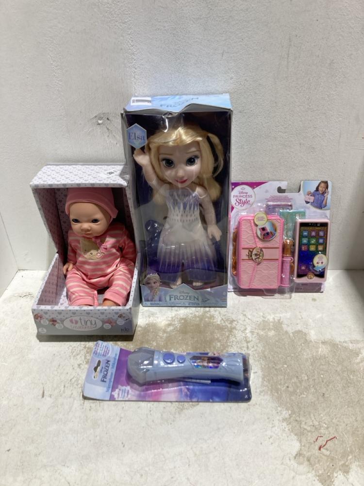 Lot 731  
            Birmingham SR107 - Parcel Delivery Only 

                
ASSORTED GIRLS TOYS TO INCLUDE MY FIRST TINY TREASURES DOLL