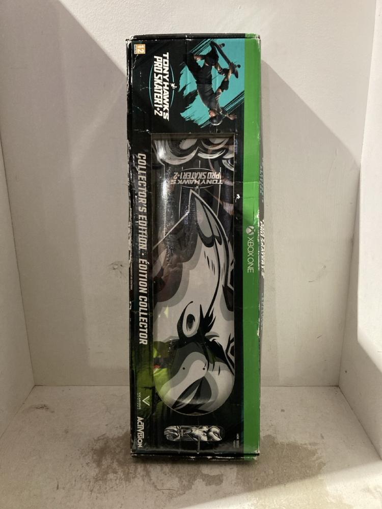 Lot 755  
            Birmingham SR107 - Parcel Delivery Only 

                
XBOX ONE TONY HAWK'S PRO SKATER 1+2 COLLECTORS EDITION WITH SKATEBOARD