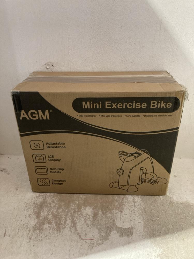 Lot 768  
            Birmingham SR107 - Parcel Delivery Only 

                
AGM MINI EXERCISE BIKE MAX LOAD 100KG