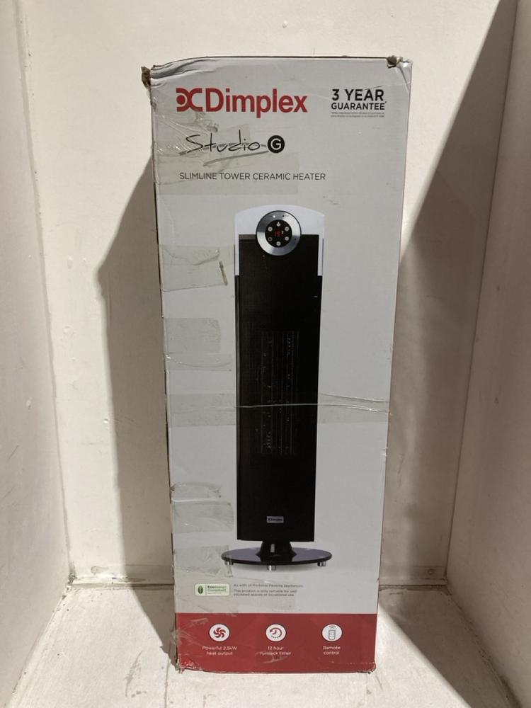 Lot 77  
            Birmingham SR107 - Parcel Delivery Only 

                
DIMPLEX DXSTG25 TOWER HEATER ORIGINAL RRP £139