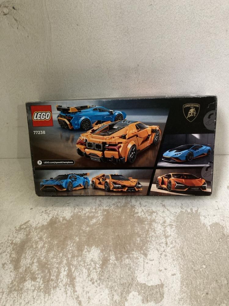 Lot 791  
            Birmingham SR107 - Parcel Delivery Only 

                
LEGO SPEED CHAMPIONS LAMBORGHINI REVUELTO & LAMBORGHINI HURACAN STO - 77238