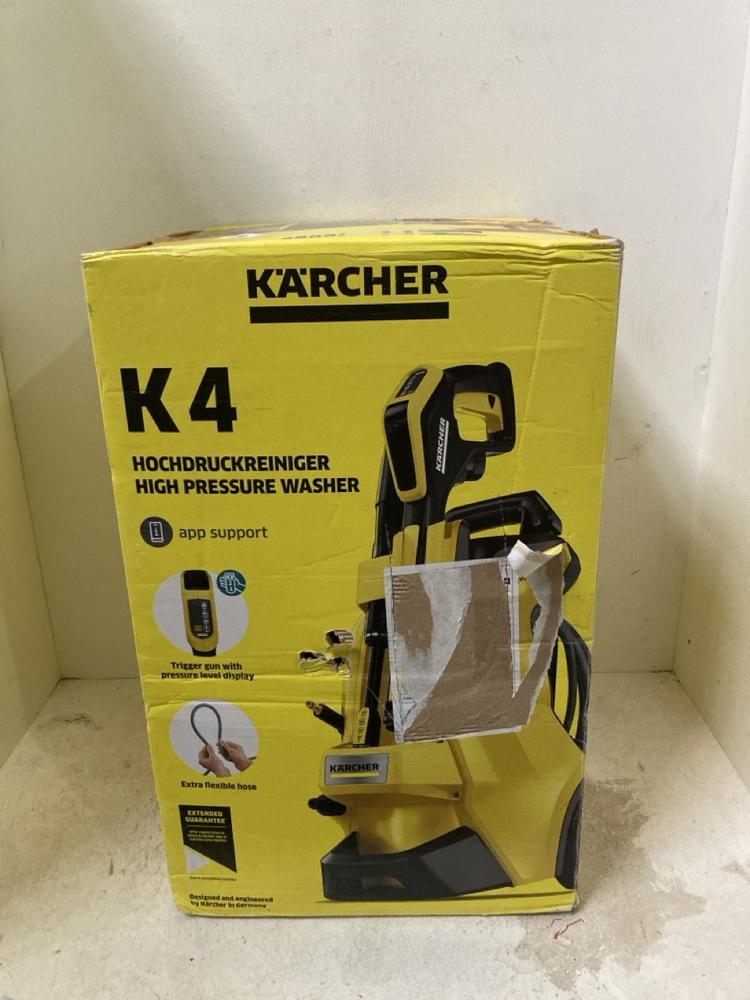 Lot 797  
            Birmingham SR107 - Parcel Delivery Only 

                
KARCHER K4 HIGH PRESSURE WASHER