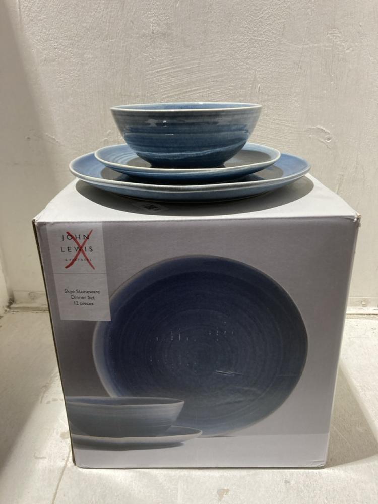Lot 829  
            Birmingham SR107 - Parcel Delivery Only 

                
JOHN LEWIS & PARTNERS - SKYE STONEWARE 12 PIECE DINNER SET