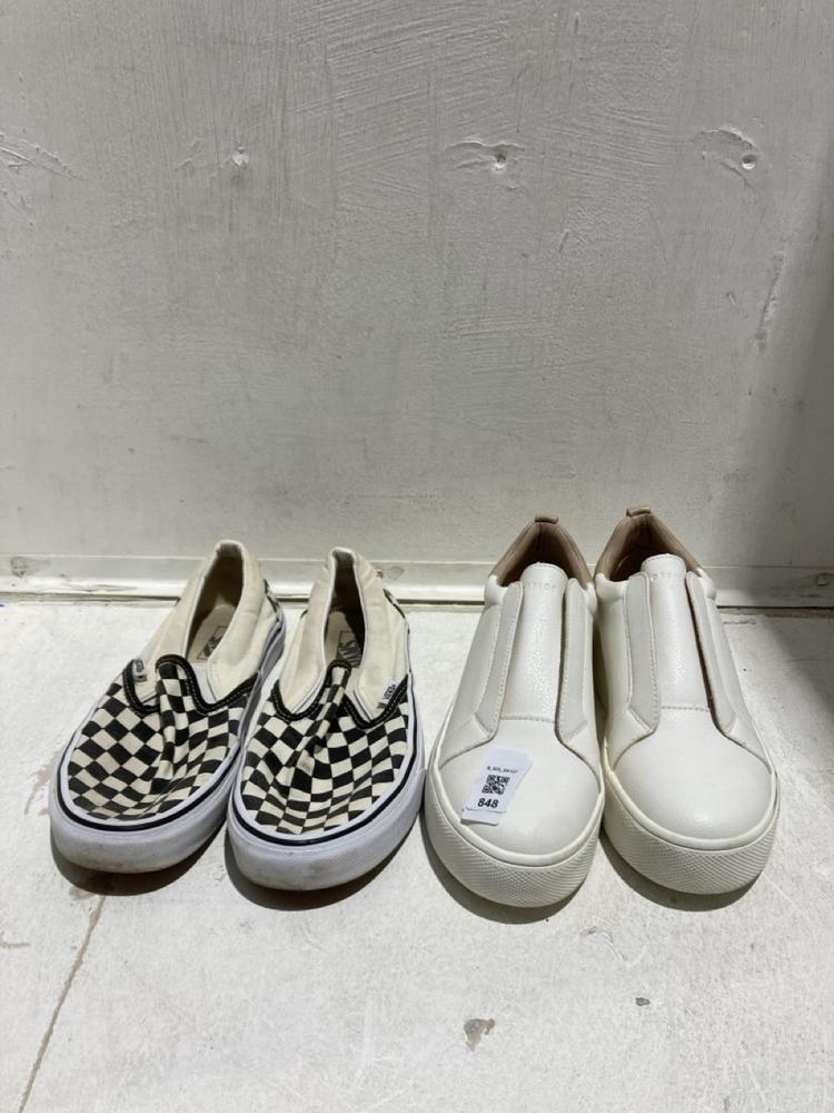 Lot 848  
            Birmingham SR107 - Parcel Delivery Only 

                
2 X PAIR OF SHOES TO INCLUDE VANS SIZE 7.5