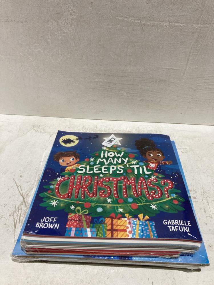 Lot 889  
            Birmingham SR107 - Parcel Delivery Only 

                
QTY OF BOOKS TO INCLUDE HOW MANY SLEEPS 'TILL CHRISTMAS