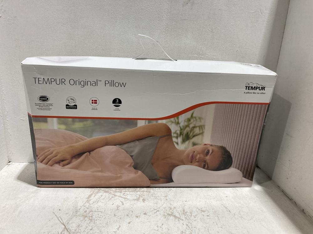 Lot 900  
            Birmingham SR107 - Parcel Delivery Only 

                
TEMPUR ORIGINAL MEMORY FOAM PILLOW