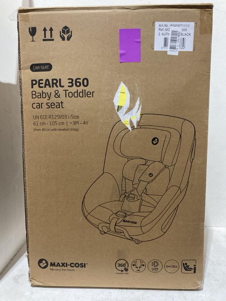 Lot 903  
            Birmingham SR107 - Parcel Delivery Only 

                
MAXI-COSI CAR SEAT