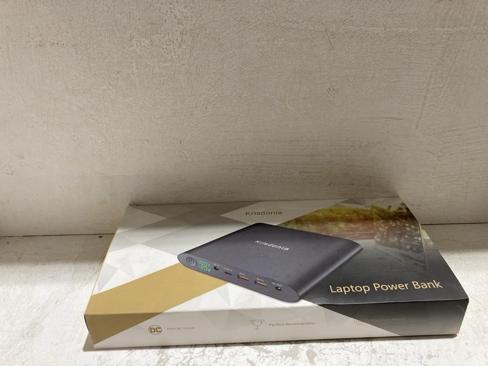 Lot 920  
            Birmingham SR107 - Parcel Delivery Only 

                
KRISDONIA LAPTOP POWER BANK