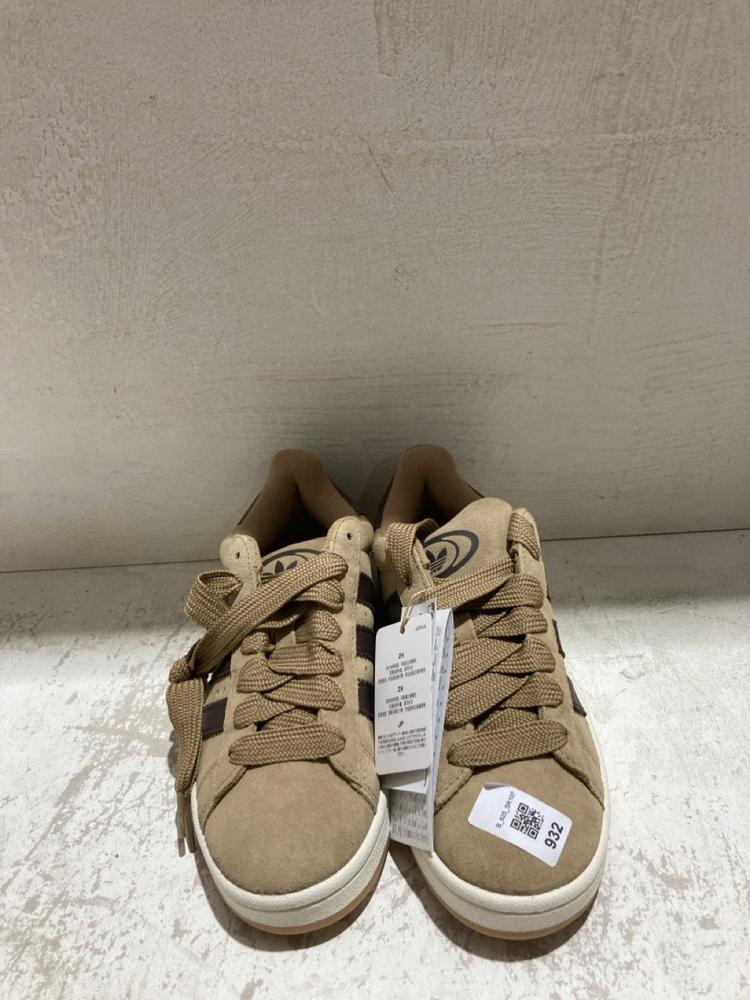 Lot 932  
            Birmingham SR107 - Parcel Delivery Only 

                
ADIDAS CAMPUS 00 TRAINERS SUEDE BROWN SIZE 5