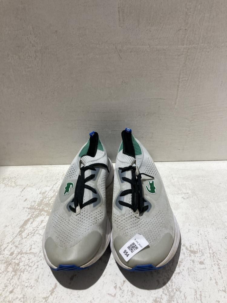 Lot 954  
            Birmingham SR107 - Parcel Delivery Only 

                
LACOSTE GREY TRAINERS UK SIZE 8