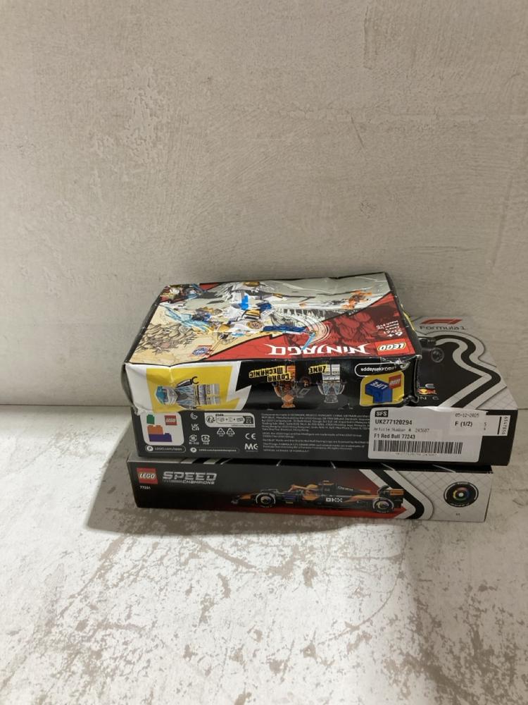 Lot 971  
            Birmingham SR107 - Parcel Delivery Only 

                
ASSORTED LEGO TO INCLUDE LEGO NINJAGO ZANE'S POWER UP MECH EVO