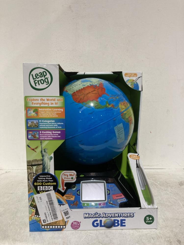 Lot 997  
            Birmingham SR107 - Parcel Delivery Only 

                
LEAPFROG MAGIC ADVENTURES GLOBE