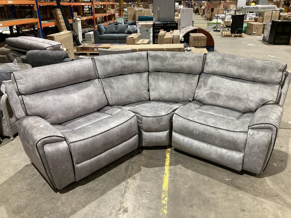 Lot 107  
            Birmingham SR106 - Collection or Optional Delivery Available 

                
CORNER RECLINER 4 SEATER SOFA (LOCATION: ROW 5 - C )