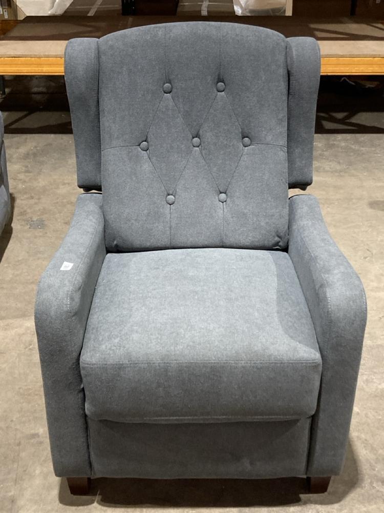 Lot 123  
            Birmingham SR106 - Collection or Optional Delivery Available 

                
CHARCOAL FABRIC POWER RECLINER SINGLE SOFA (LOCATION: ROW 5 - C )
