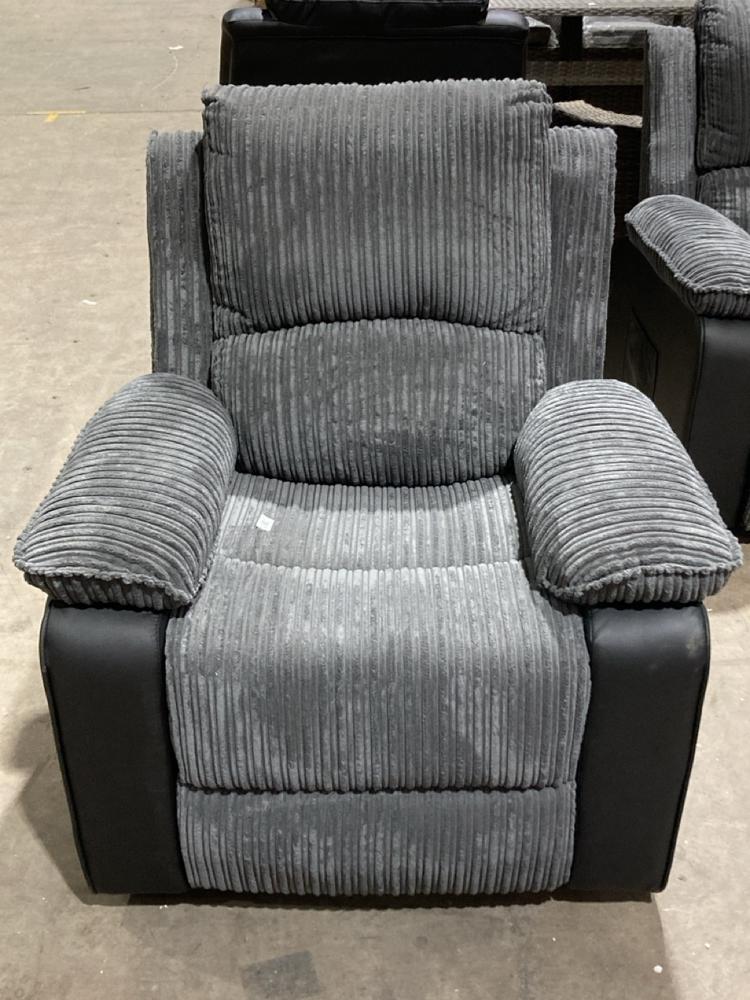Lot 129  
            Birmingham SR106 - Collection or Optional Delivery Available 

                
JUMBO CORD POWER RECLINER SINGLE SOFA (LOCATION: ROW 5 - C )