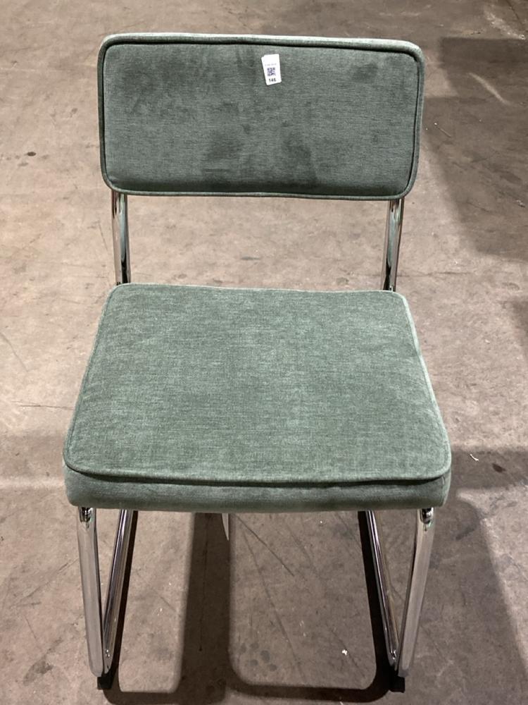 Lot 146  
            Birmingham SR106 - Collection or Optional Delivery Available 

                
JOHN LEWIS AND PARTNERS DINING CHAIR IN GREEN (003446578) (LOCATION: ROW 4 - C )