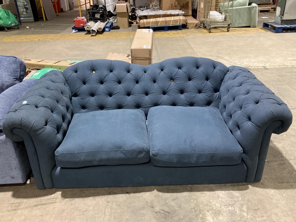 Lot 156  
            Birmingham SR106 - Collection or Optional Delivery Available 

                
SOFOLOGY 3 SEATER SOFA IN NAVY ORIGINAL RRP £999 (SOF4231-14161) (LOCATION: ROW 4...