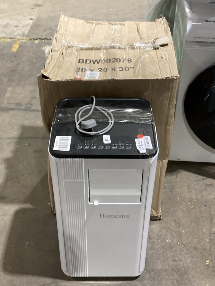 Lot 157  
            Birmingham SR106 - Collection or Optional Delivery Available 

                
HOMESTIX MOBILE AIR CONDITIONER - JHS-A016-09KR2 - TO INCLUDE HOMCOM 4 IN 1 PORTA...