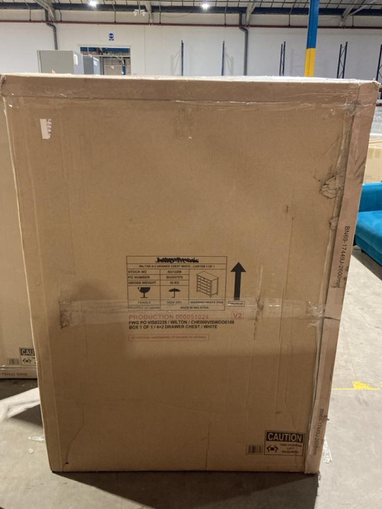 Lot 15  
            Birmingham SR106 - Collection or Optional Delivery Available 

                
JOHN LEWIS AND PARTNERS WILTON 4 + 2 DRAWER CHEST WHITE ORIGINAL RRP £349 (003451...