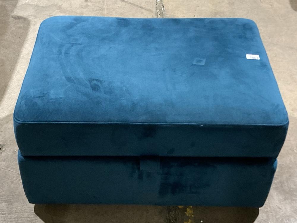 Lot 199  
            Birmingham SR106 - Collection or Optional Delivery Available 

                
SOFOLOGY STORAGE FOOTSTOOL IN VELVET NAVY ORIGINAL RRP £249 (SOF4269-34796) (LOCA...