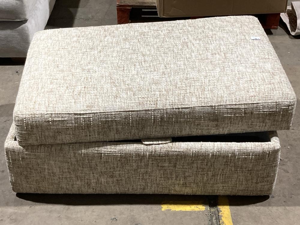 Lot 202  
            Birmingham SR106 - Collection or Optional Delivery Available 

                
SOFOLOGY LARGE STORAGE FOOTSTOOL IN OYSTER ORIGINAL RRP £499 (SOF42373-12184) (LO...