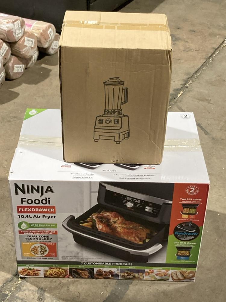 Lot 222  
            Birmingham SR106 - Collection or Optional Delivery Available 

                
NINJA FOODI FLEX DRAWER DUAL ZONE AIR FRYER TO INCLUDE BLENDER TOTAL ORIGINAL RRP...