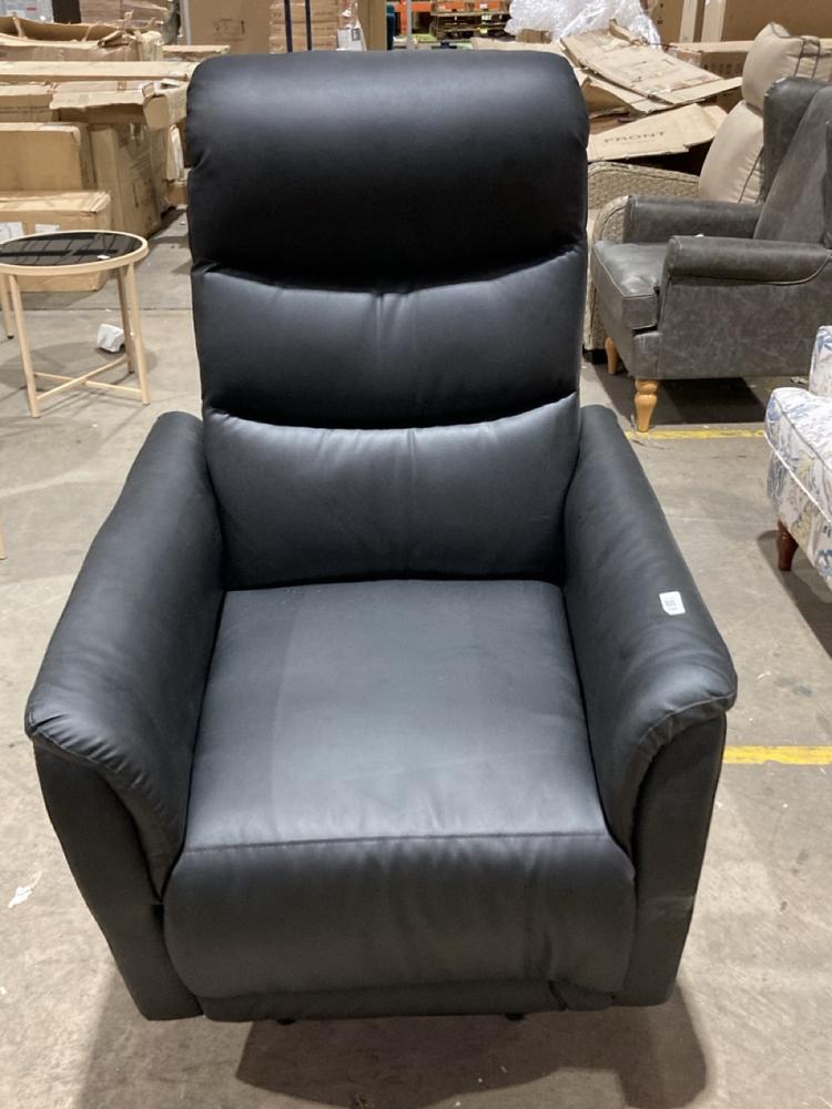 Lot 239  
            Birmingham SR106 - Collection or Optional Delivery Available 

                
FAUX LEATHER RECLINER CHAIR (LOCATION: ROW 8 - D )