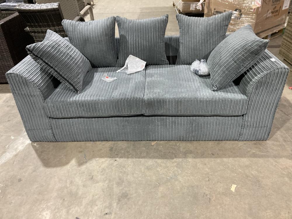 Lot 263  
            Birmingham SR106 - Collection or Optional Delivery Available 

                
JUMBO CORD 3 SEATER SOFA (LOCATION: ROW 7 - D )