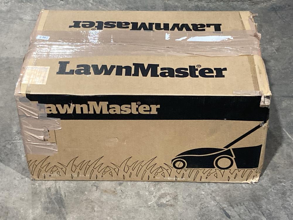 Lot 299  
            Birmingham SR106 - Collection or Optional Delivery Available 

                
LAWNMASTER CLMF4841E 41 CM CORDLESS LAWNMOWER ORIGINAL RRP £329 (LOCATION: RACKIN...