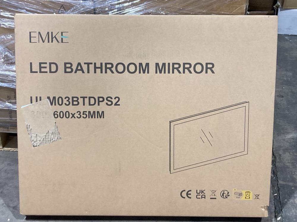 Lot 327  
            Birmingham SR106 - Collection or Optional Delivery Available 

                
EMKE LED BATHROOM MIRROR ORIGINAL RRP £132 - ULM03BTDPS2 - (LOCATION: RACKINGS)