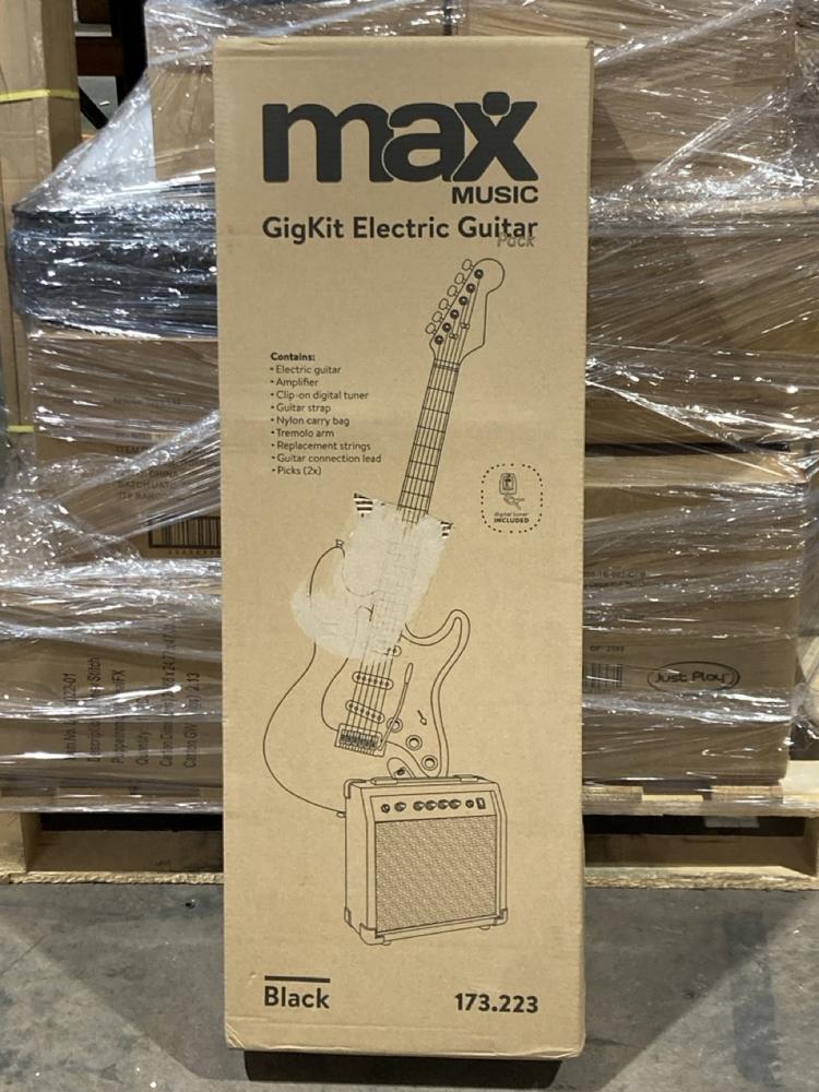 Lot 331  
            Birmingham SR106 - Collection or Optional Delivery Available 

                
MAX MUSIC GIG KIT ELECTRIC GUITAR 173.223 ORIGINAL RRP £109 (LOCATION: RACKINGS)