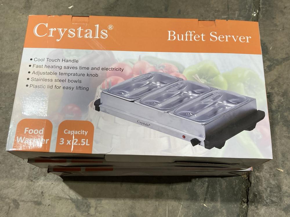 Lot 334  
            Birmingham SR106 - Collection or Optional Delivery Available 

                
4 X DENNY 3 PAN BUFFET SERVERS - BUF02 - (LOCATION: RACKINGS)