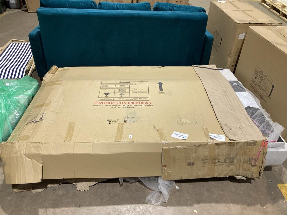 Lot 34  
            Birmingham SR106 - Collection or Optional Delivery Available 

                
JOHN LEWIS AND PARTNERS LINEAR SOFA BED NATURAL ORIGINAL RRP £400 (003451911) (LO...
