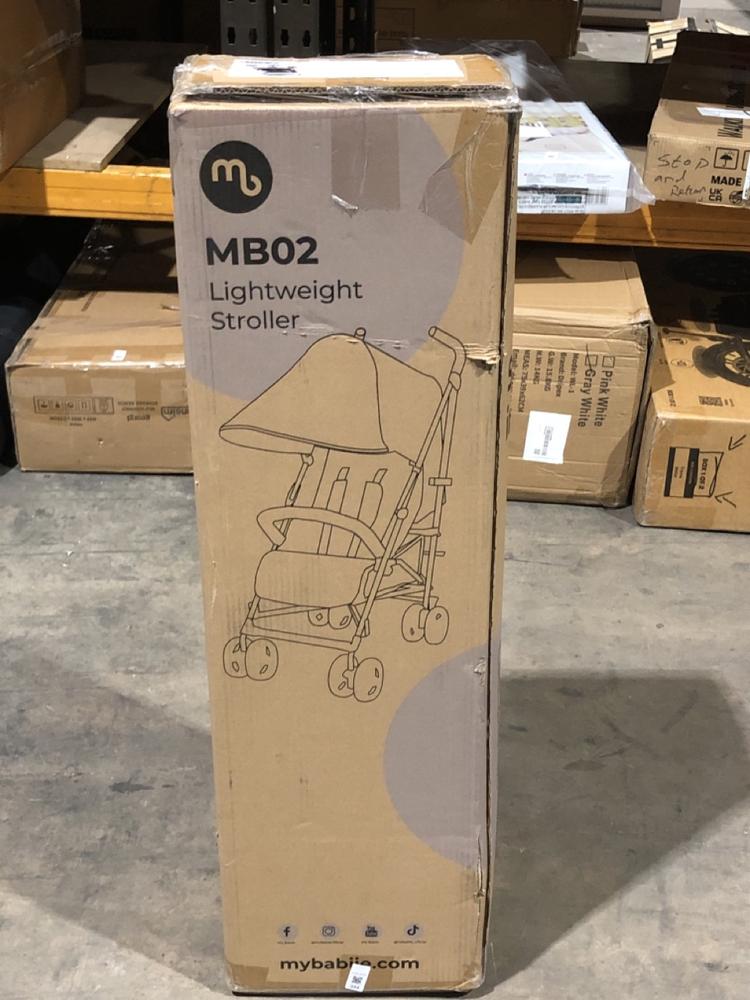Lot 354  
            Birmingham SR106 - Collection or Optional Delivery Available 

                
MY BABIIE MB02 LIGHTWEIGHT STROLLER (LOCATION: RACKINGS)