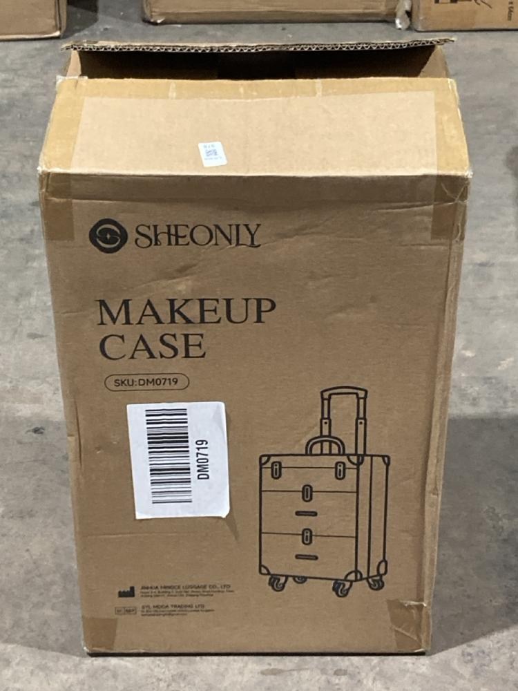 Lot 375  
            Birmingham SR106 - Collection or Optional Delivery Available 

                
SHE ONLY MAKEUP CASE (LOCATION: RACKINGS)