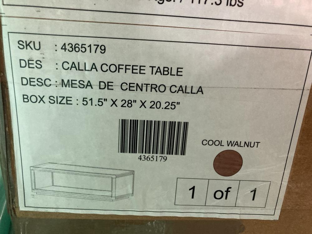 Lot 37  
            Birmingham SR106 - Collection or Optional Delivery Available 

                
JOHN LEWIS AND PARTNERS CALLA COFFEE TABLE ORIGINAL RRP £599 (03451987) (00345198...