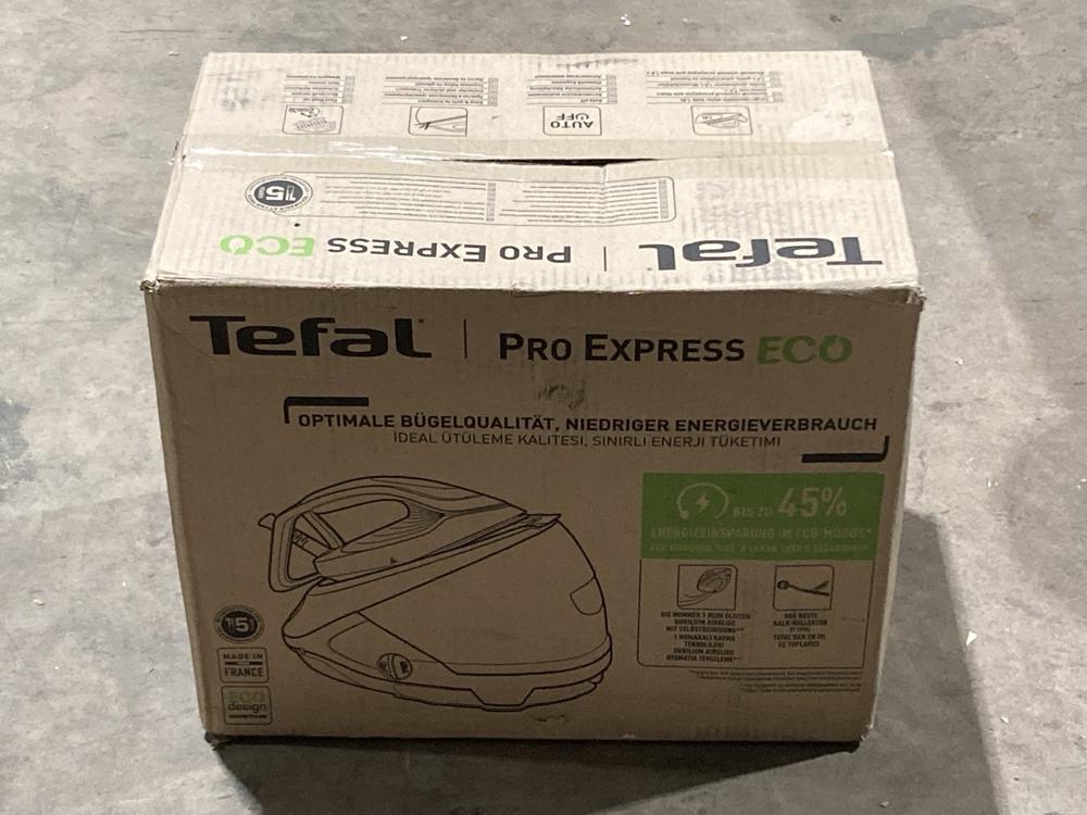 Lot 401  
            Birmingham SR106 - Collection or Optional Delivery Available 

                
TEFAL PRO EXPRESS ECO IRON ORIGINAL RRP £189 (LOCATION: RACKINGS)