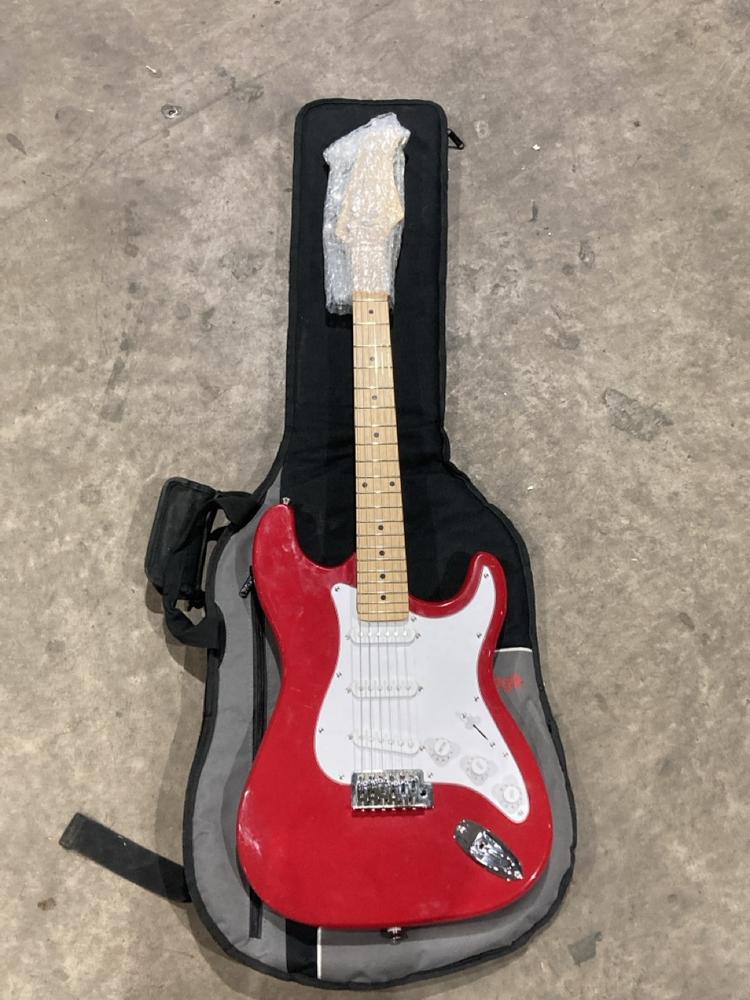 Lot 402  
            Birmingham SR106 - Collection or Optional Delivery Available 

                
STAGG RED AND WHITE GUITAR ELECTRIC GUITAR ORIGINAL RRP £149 (LOCATION: RACKINGS)