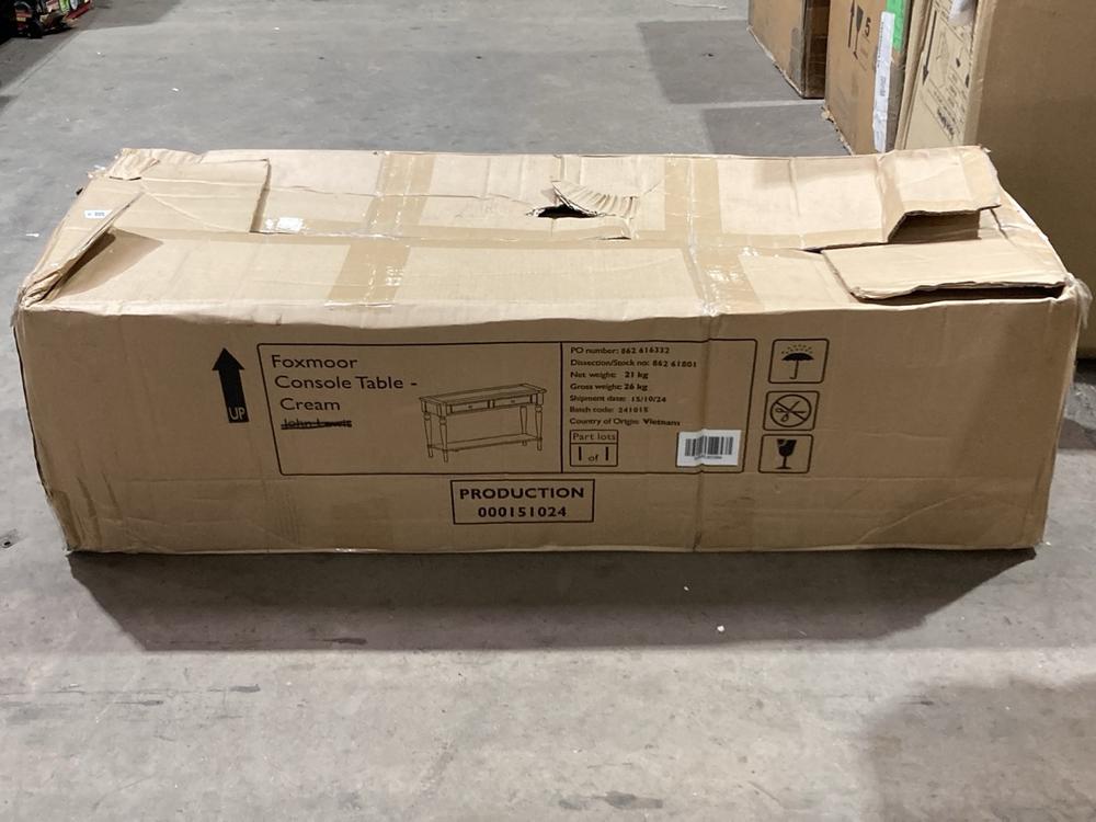 Lot 40  
            Birmingham SR106 - Collection or Optional Delivery Available 

                
JOHN LEWIS AND PARTNERS FOXMOOR CONSOLE TABLE ORIGINAL RRP £189 (LOCATION: ROW 8 ...