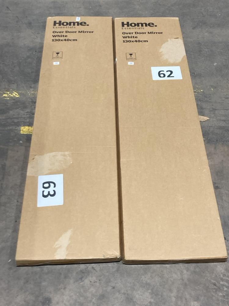 Lot 426  
            Birmingham SR106 - Collection or Optional Delivery Available 

                
2 X HOME ESSENTIALS OVER DOOR MIRRORS (LOCATION: RACKINGS)