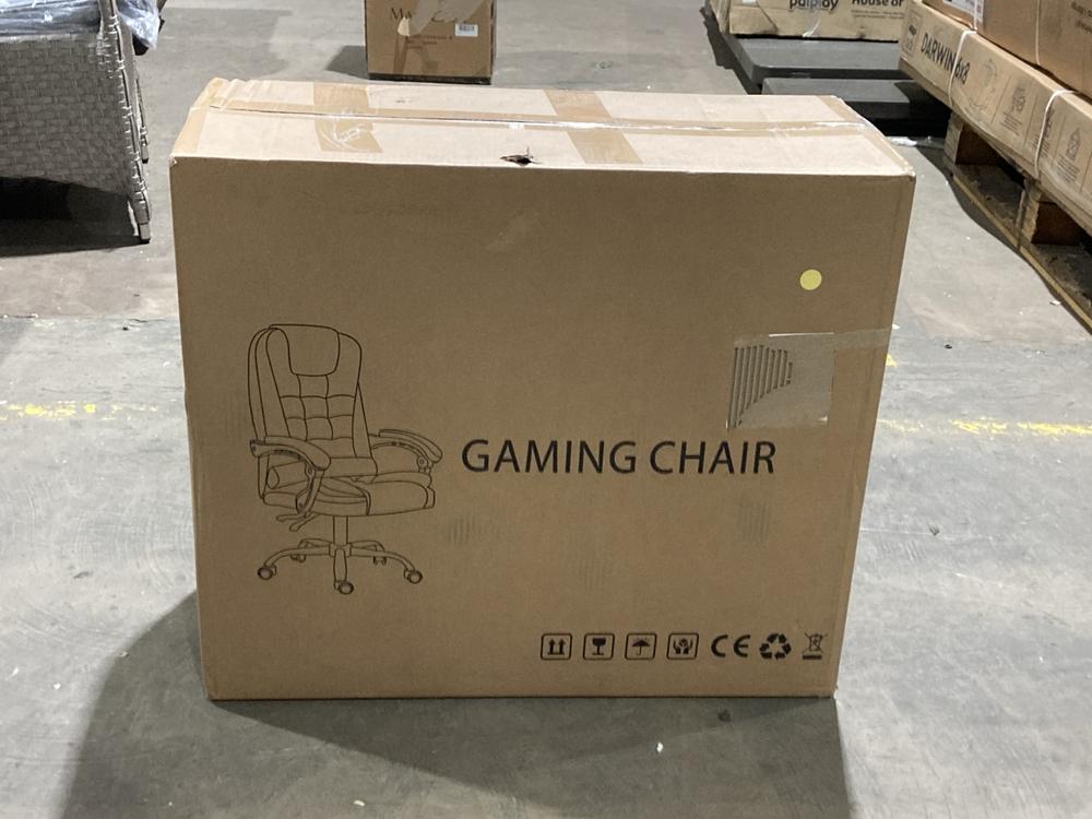 Lot 431  
            Birmingham SR106 - Collection or Optional Delivery Available 

                
GAMING CHAIR WITH FOOTREST IN BLACK - 807 - (LOCATION: RACKINGS)
