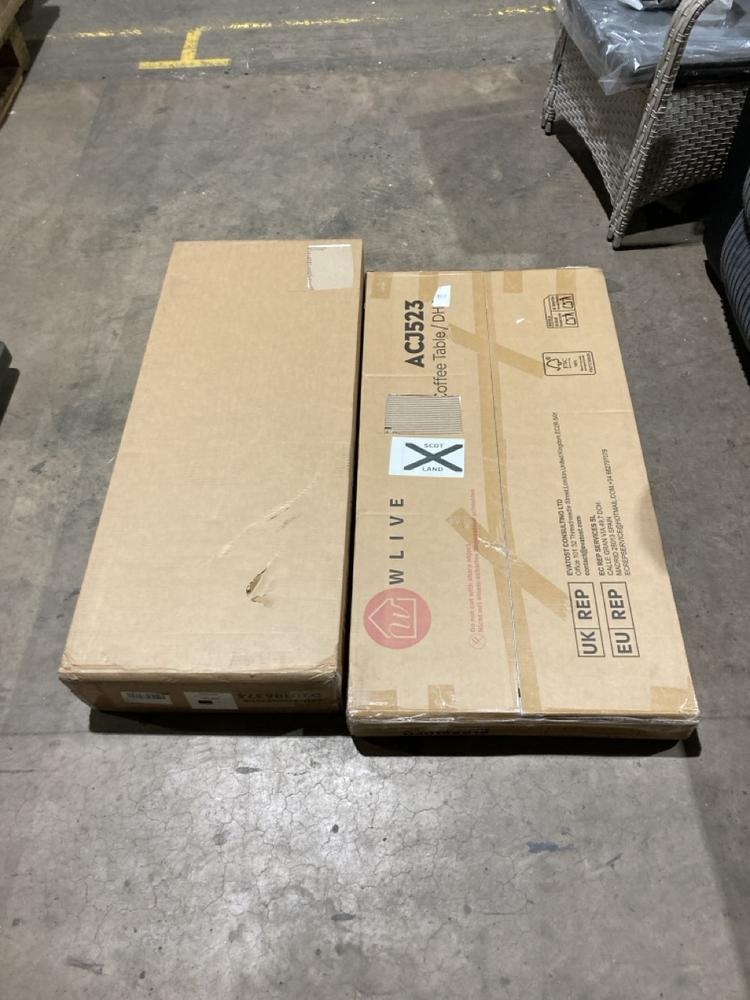 Lot 433  
            Birmingham SR106 - Collection or Optional Delivery Available 

                
WLIVE TV STAND ADSG 525 TO INCLUDE WLIVE COFFEE TABLE ACJ523 (LOCATION: RACKINGS)