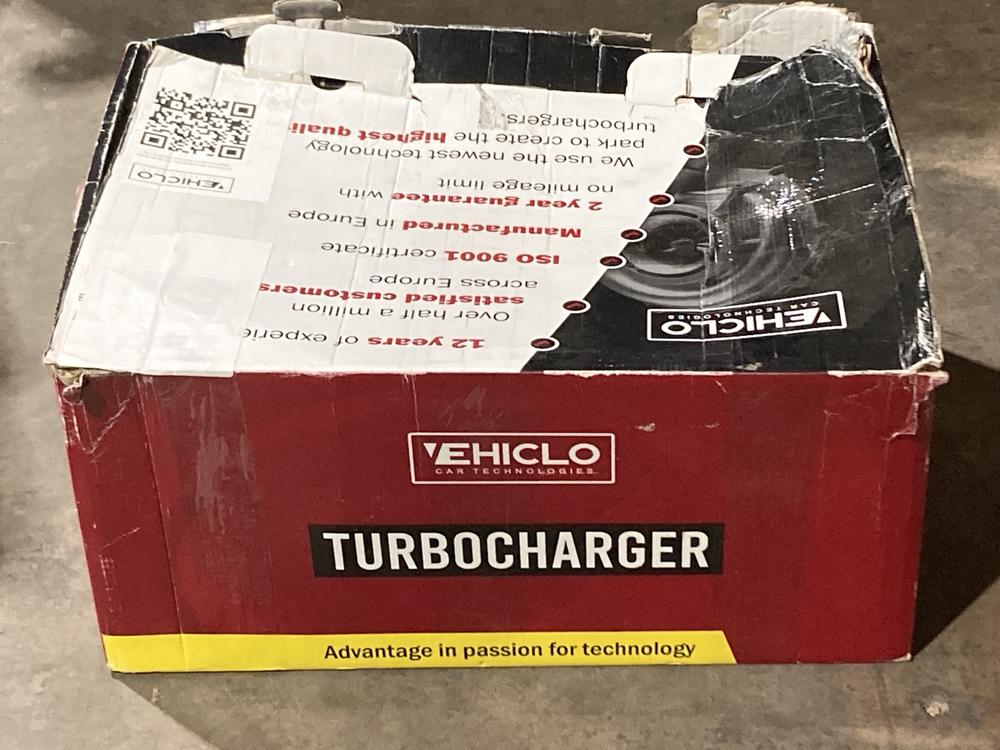Lot 461  
            Birmingham SR106 - Collection or Optional Delivery Available 

                
VEHICLO CAR TECHNOLOGY TURBO CHARGER ORIGINAL RRP £265 (LOCATION: RACKINGS)