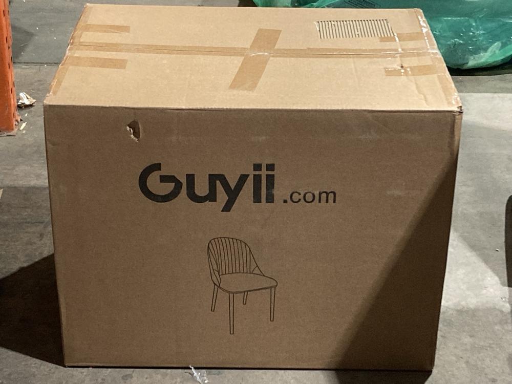 Lot 473  
            Birmingham SR106 - Collection or Optional Delivery Available 

                
GUYII Q4152HW DINING CHAIR SET OF 2 ORIGINAL RRP £120 (LOCATION: RACKINGS)
