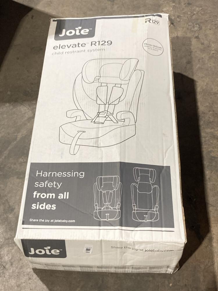 Lot 480  
            Birmingham SR106 - Collection or Optional Delivery Available 

                
JOIE ELEVATE R129 CAR SEAT (LOCATION: RACKINGS)