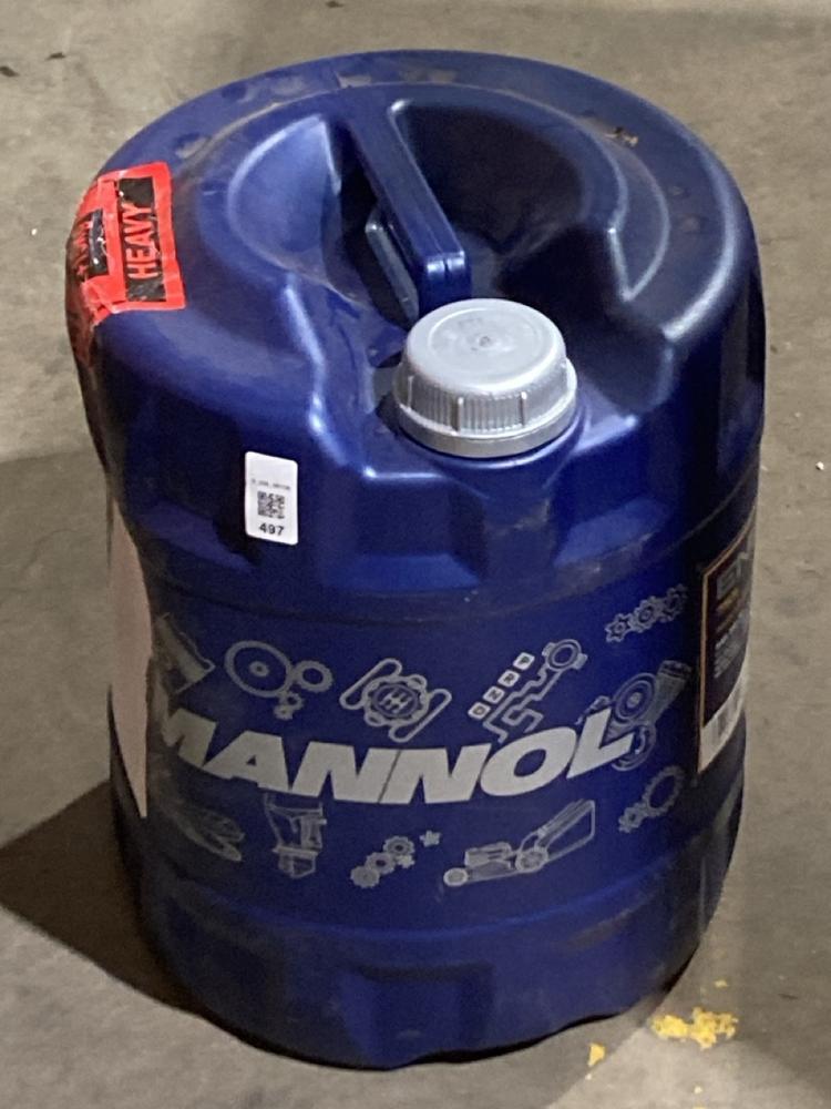 Lot 497  
            Birmingham SR106 - Collection 

                
MANNOL ENERGY FULLY SYNTHETIC ENGINE OIL 20L (LOCATION: RACKINGS)