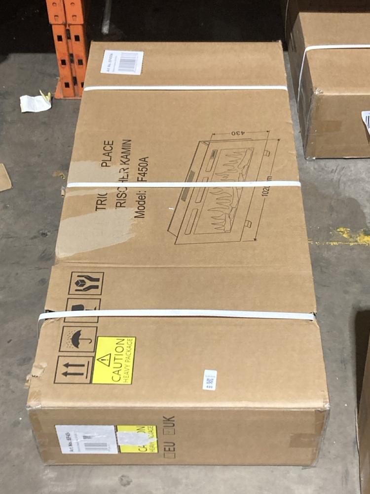 Lot 499  
            Birmingham SR106 - Collection or Optional Delivery Available 

                
ELECTRIC FIREPLACE EF450A ORIGINAL RRP £250 (LOCATION: RACKINGS)