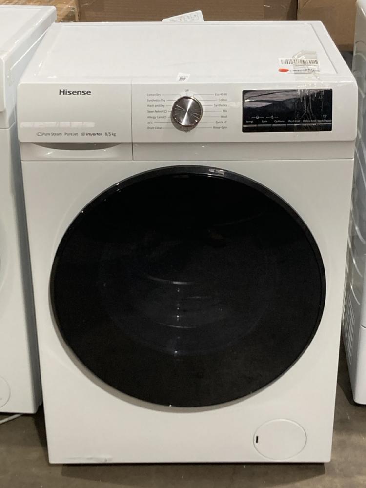 Lot 504  
            Birmingham SR106 - Collection or Optional Delivery Available 

                
HISENSE FREESTANDING WASHING MACHINE - WFQA9014EVJM - ORIGINAL RRP £369 (LOCATION...