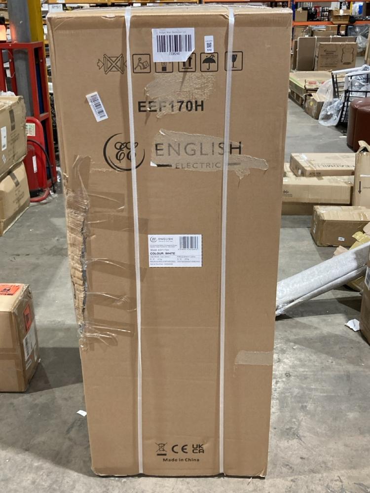 Lot 510  
            Birmingham SR106 - Collection or Optional Delivery Available 

                
ENGLISH ELECTRIC UPRIGHT TALL FREEZER ORIGINAL RRP £275 (LOCATION: ROW 6 - D)
